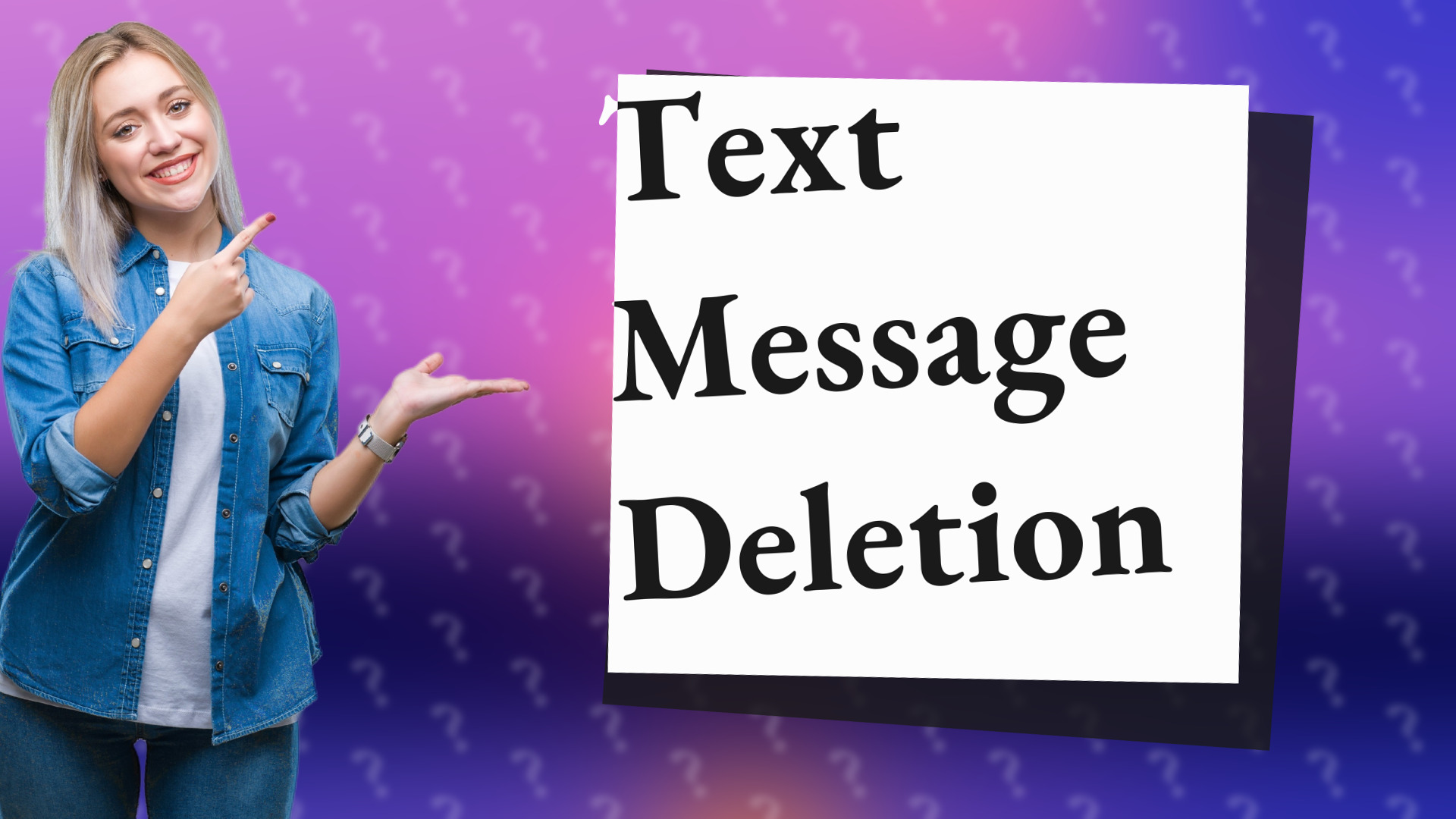 Text Message Deletion