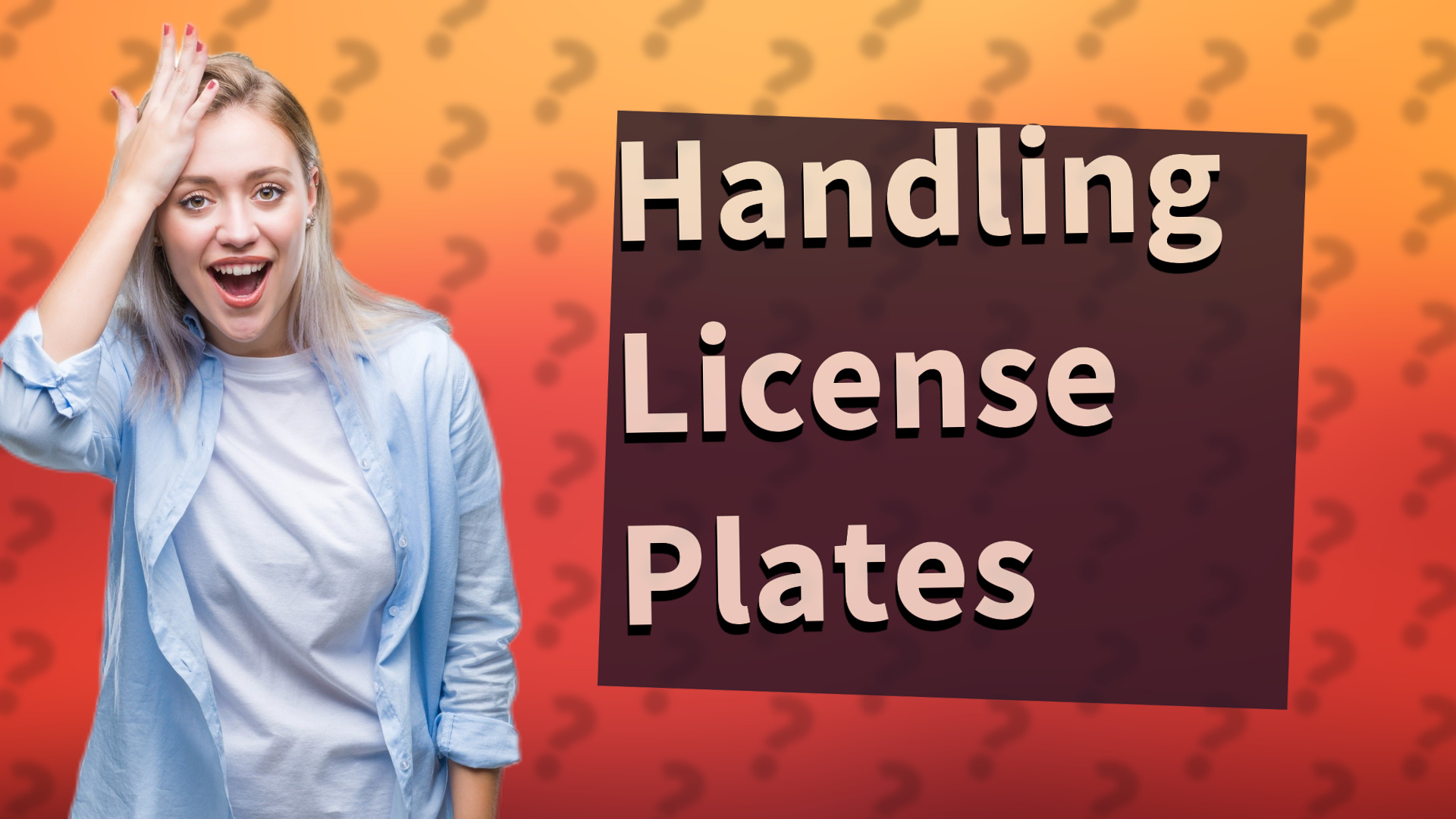 Handling License Plates