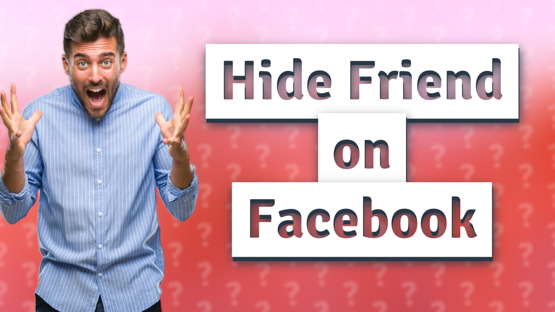 Hide Friend on Facebook