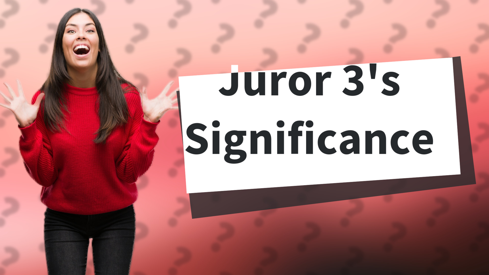Juror 3's Significance