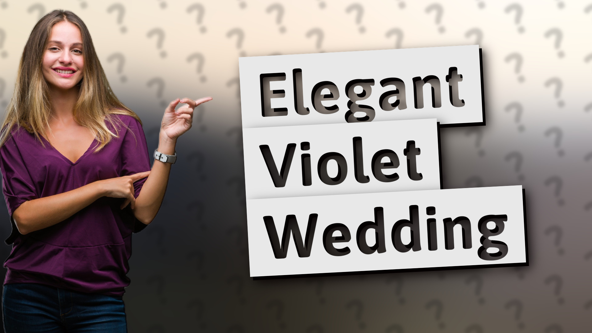 Elegant Violet Wedding