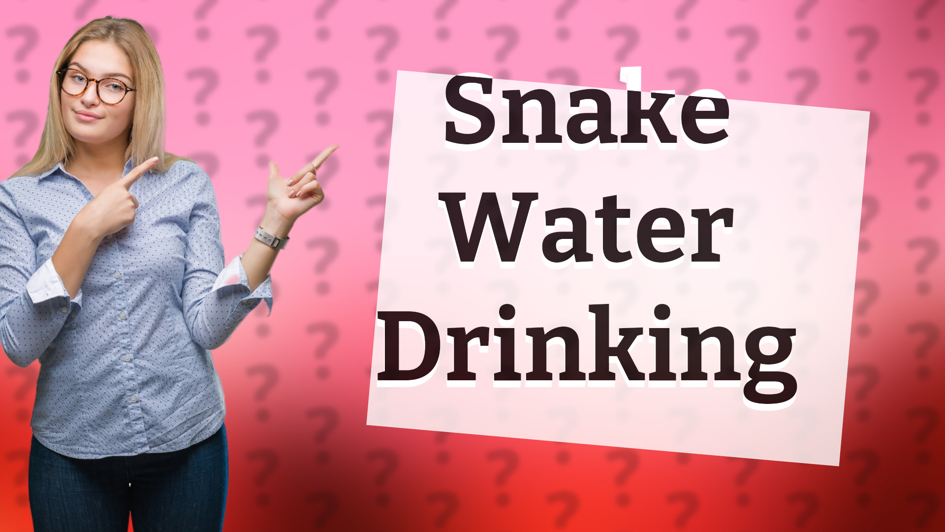 Snake Water Drinking