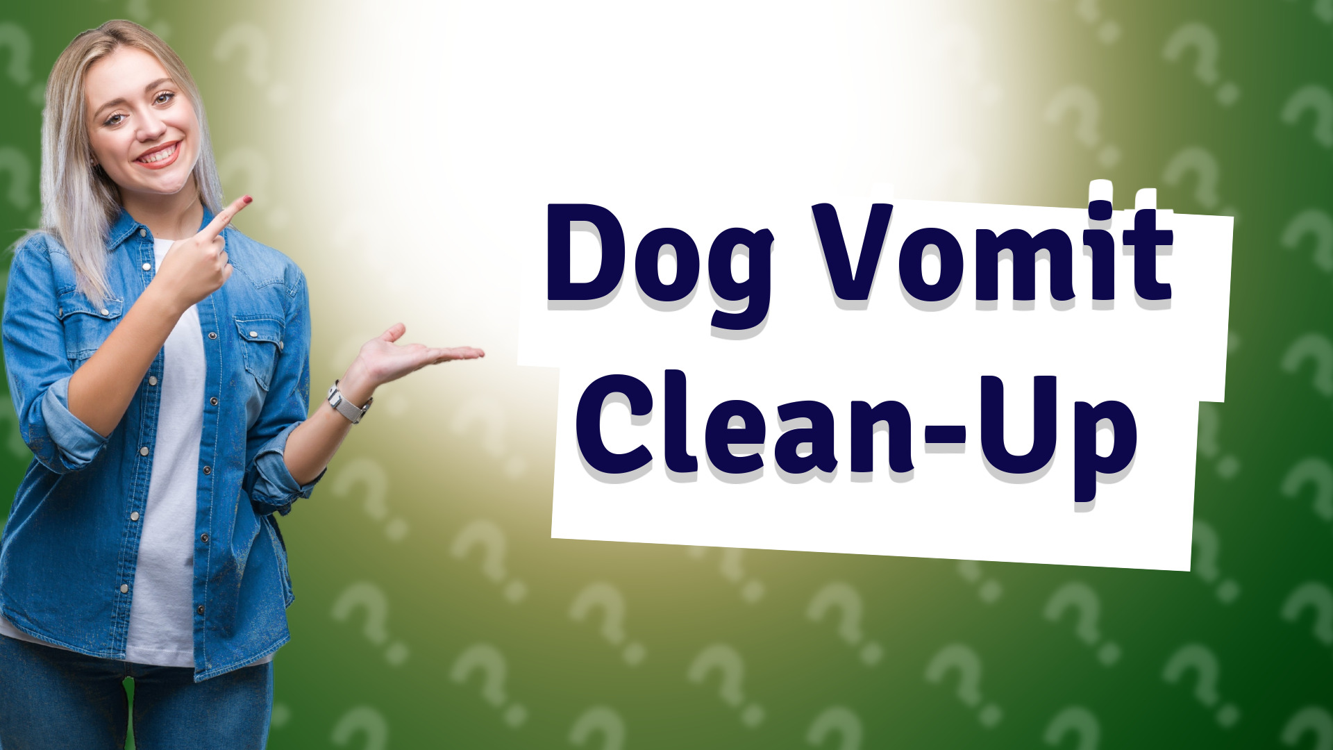 Dog Vomit Clean-Up