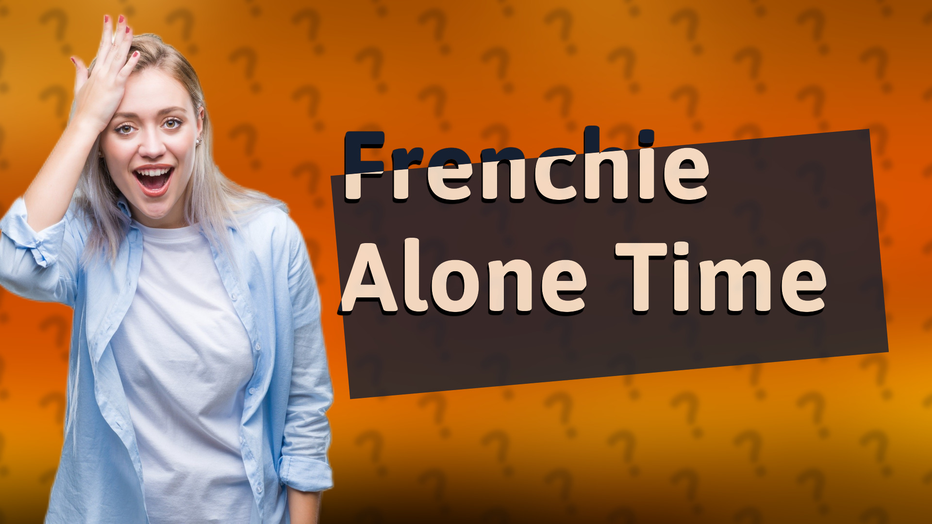 Frenchie Alone Time