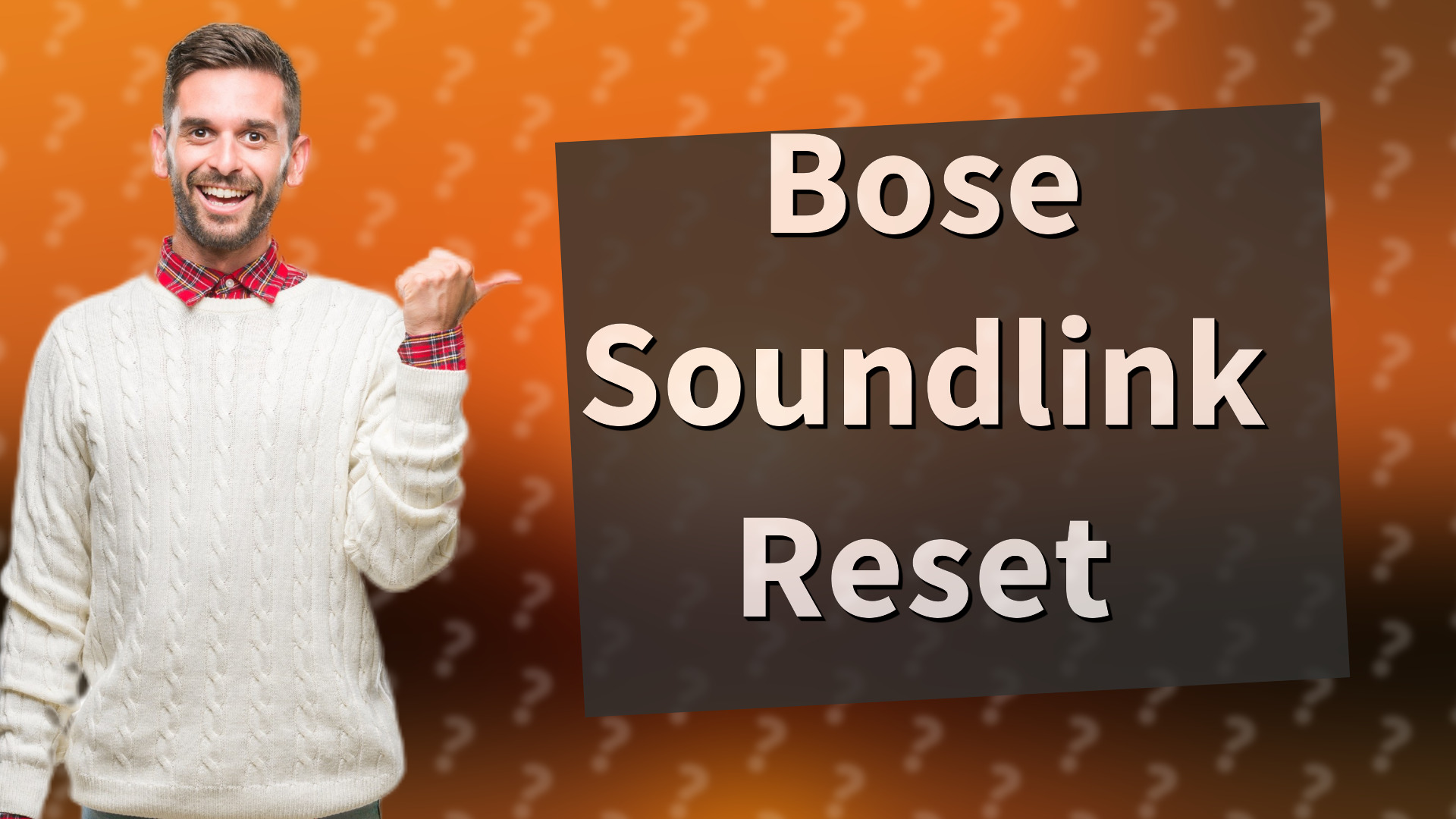 Bose Soundlink Reset