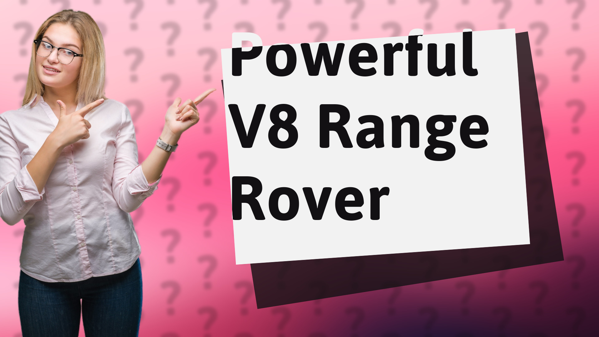 Powerful V8 Range Rover