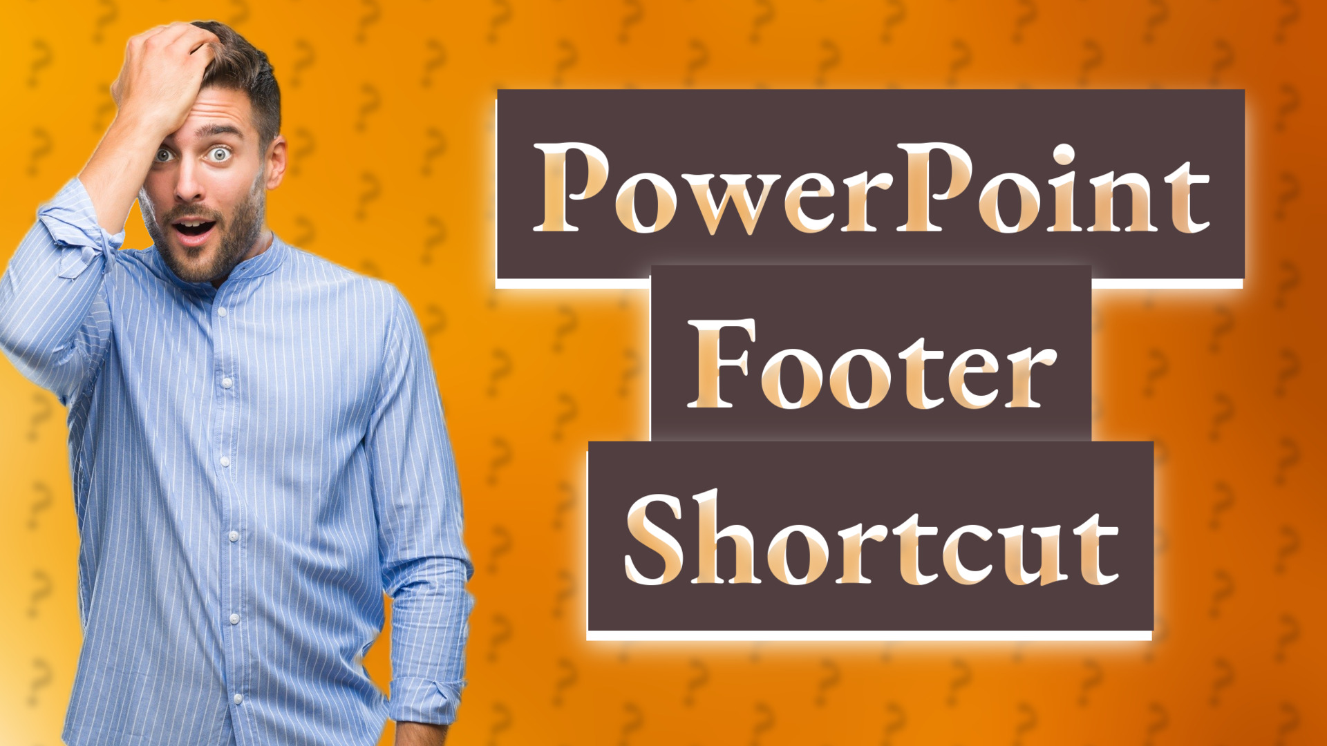 PowerPoint Footer Shortcut