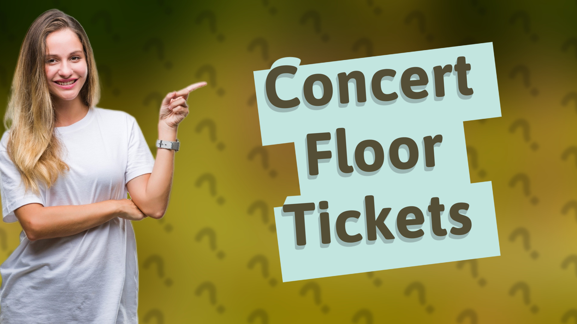 Concert Floor Tickets