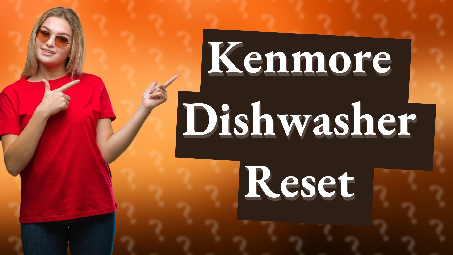 Kenmore Dishwasher Reset