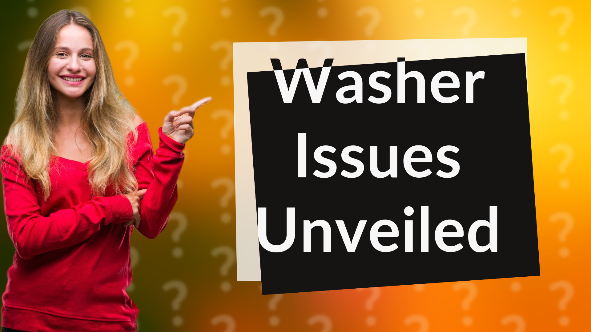 Washer Issues Unveiled