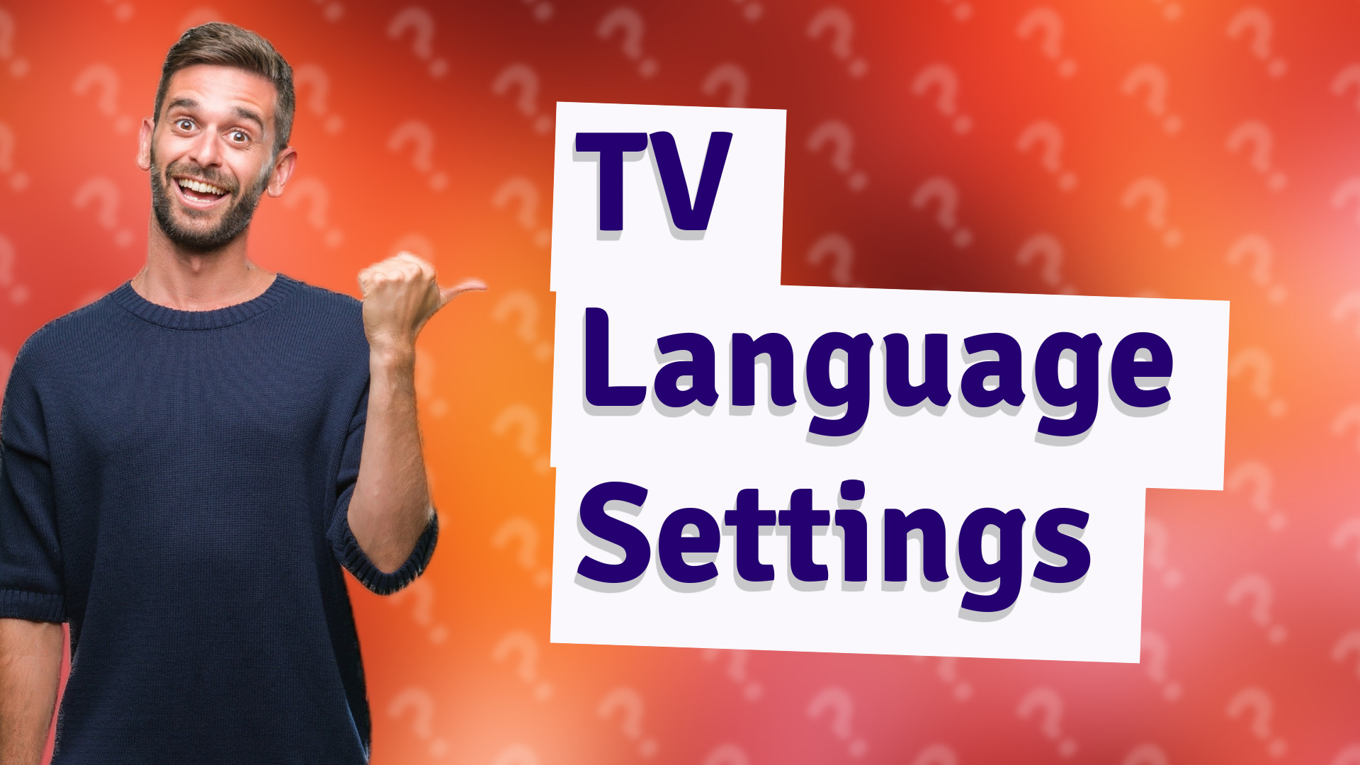 TV Language Settings