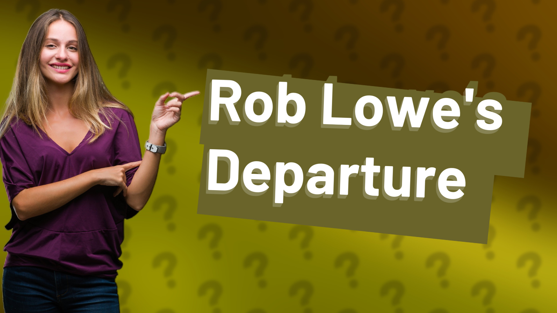 Rob Lowe's Departure