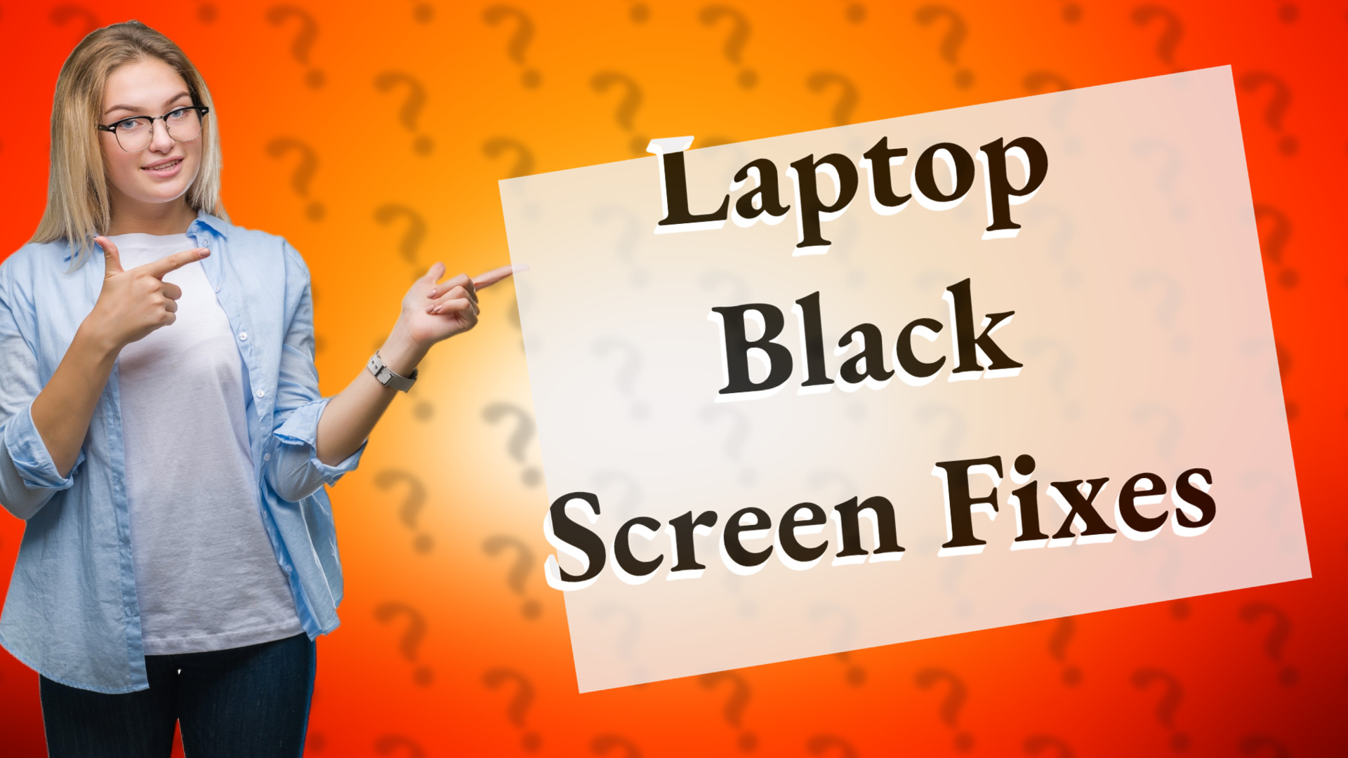 Laptop Black Screen Fixes