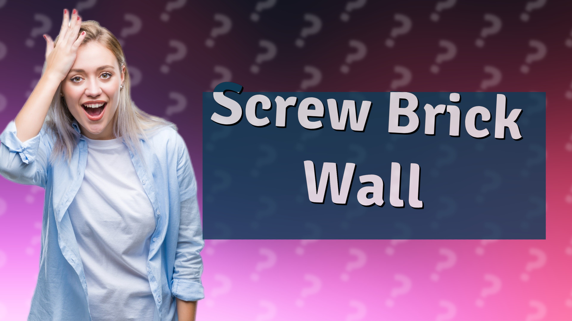 Screw Brick Wall