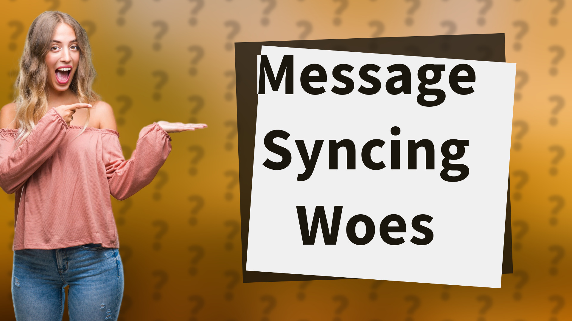 Message Syncing Woes