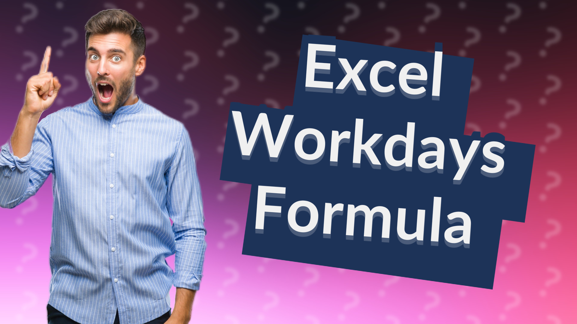 Excel Workdays Formula