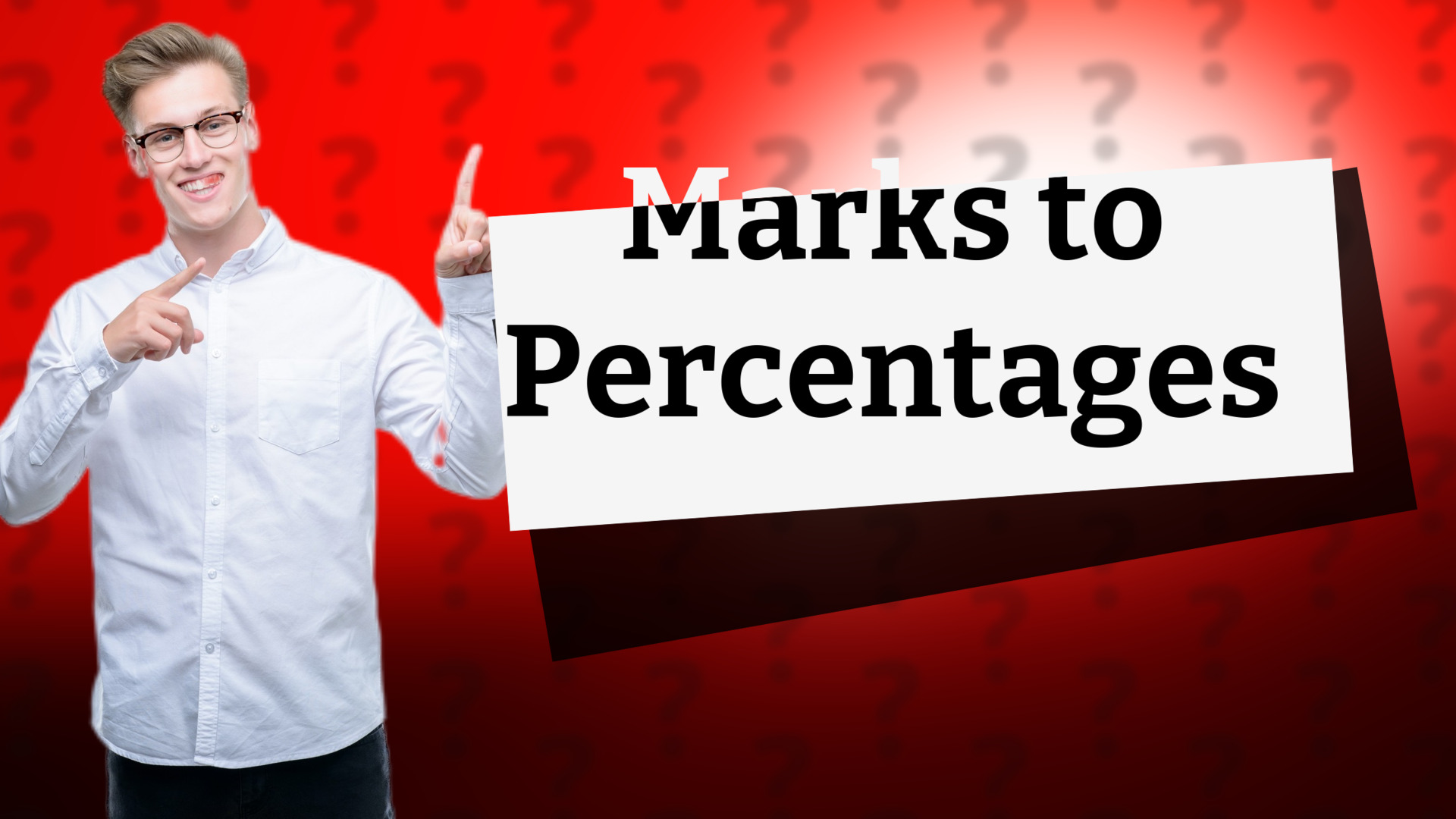 Marks to Percentages