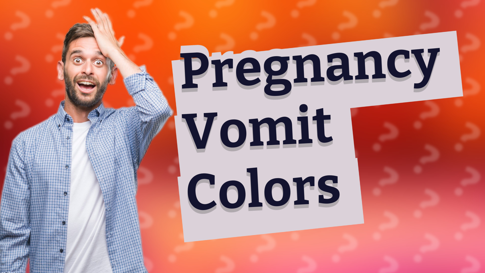 Pregnancy Vomit Colors