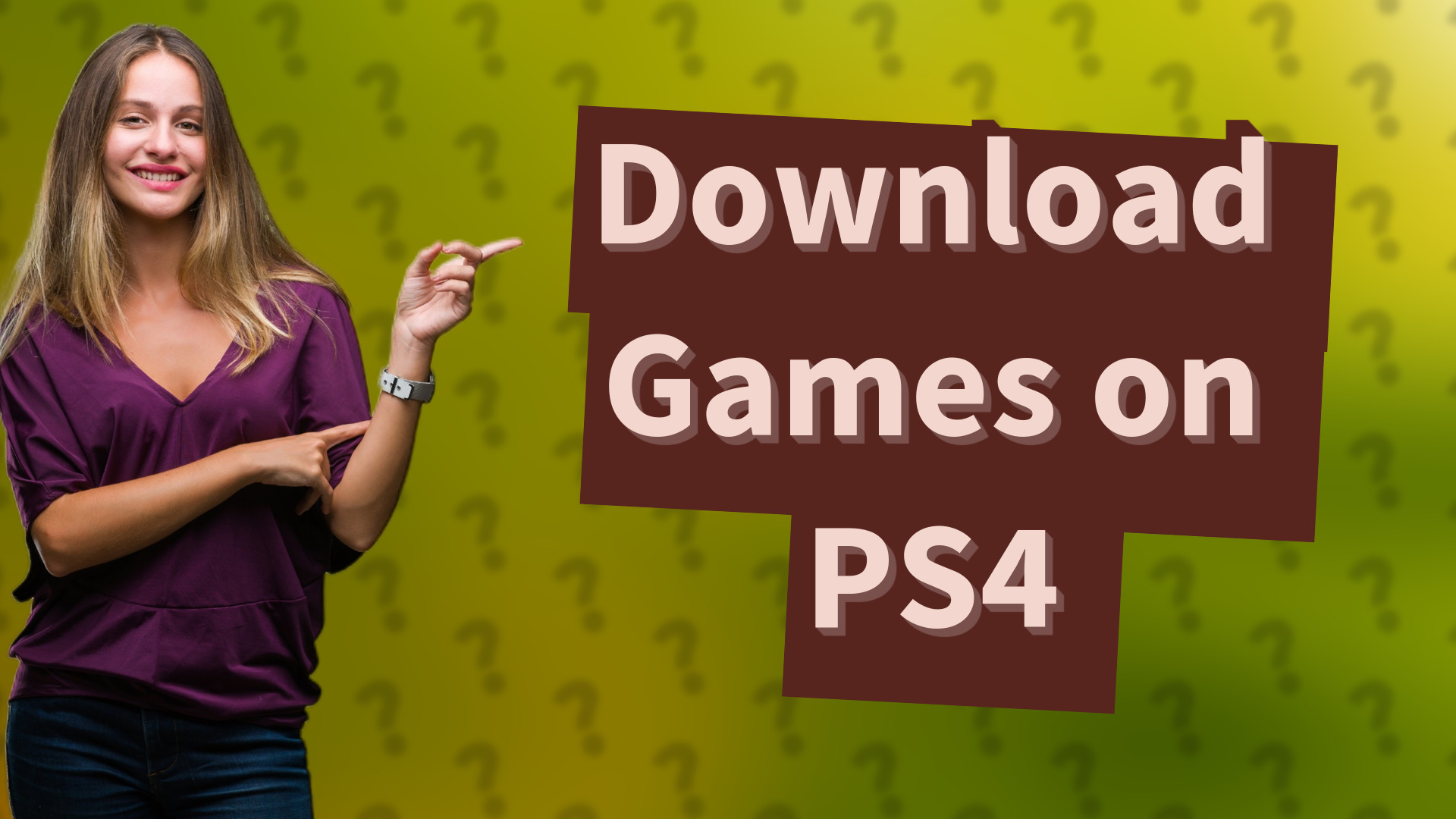 Download Games on PS4