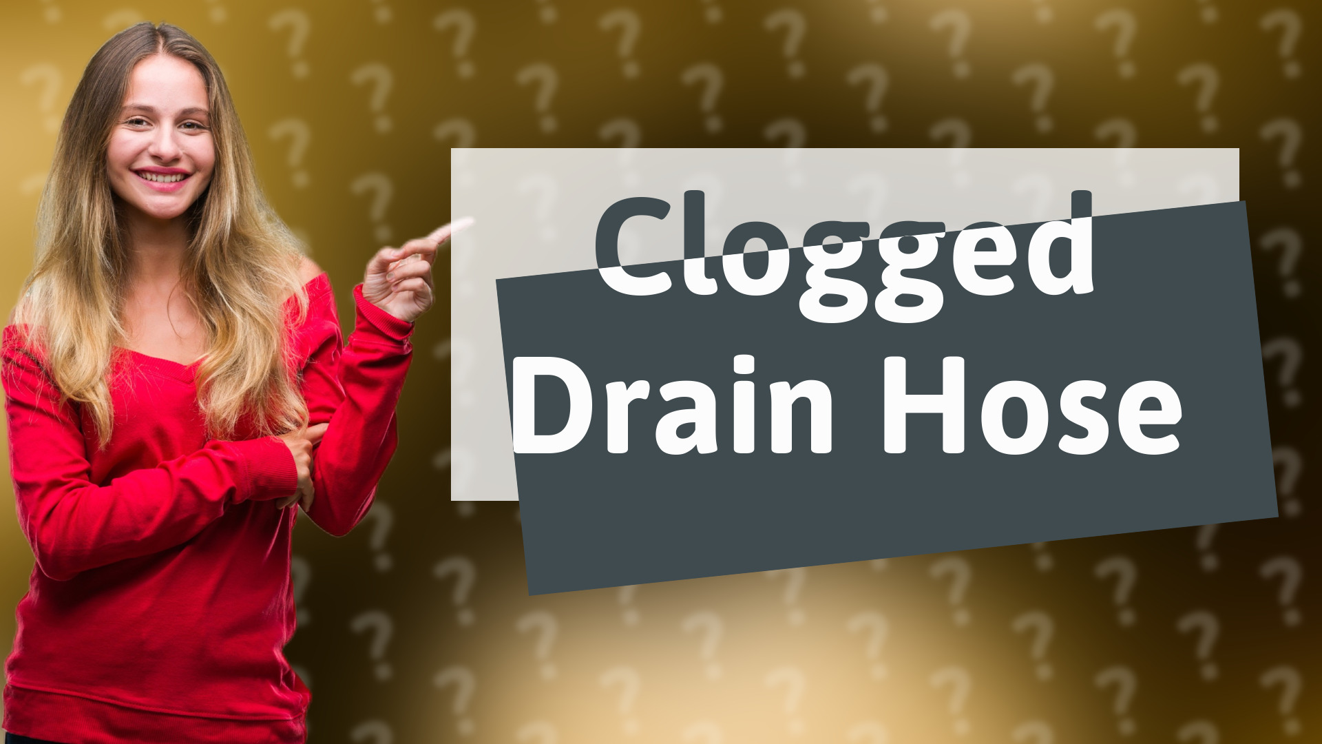 Clogged Drain Hose