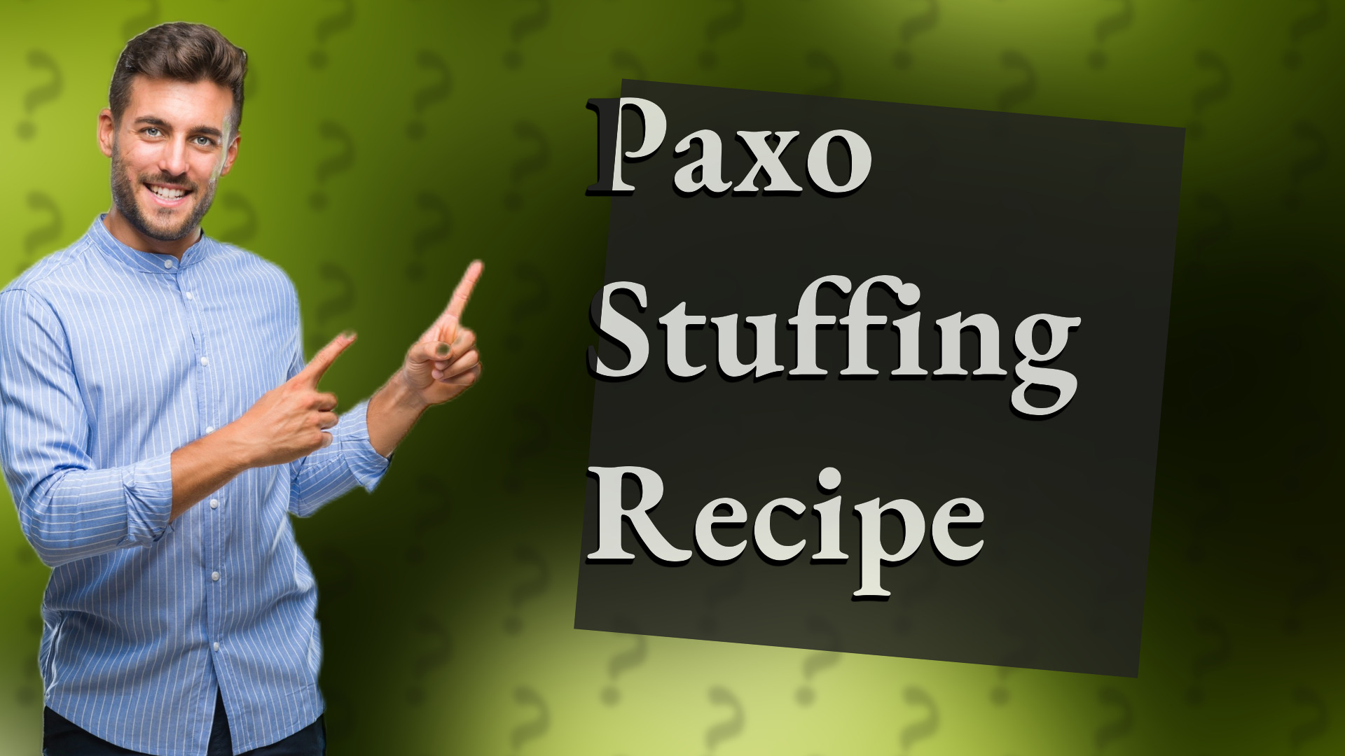 Paxo Stuffing Recipe