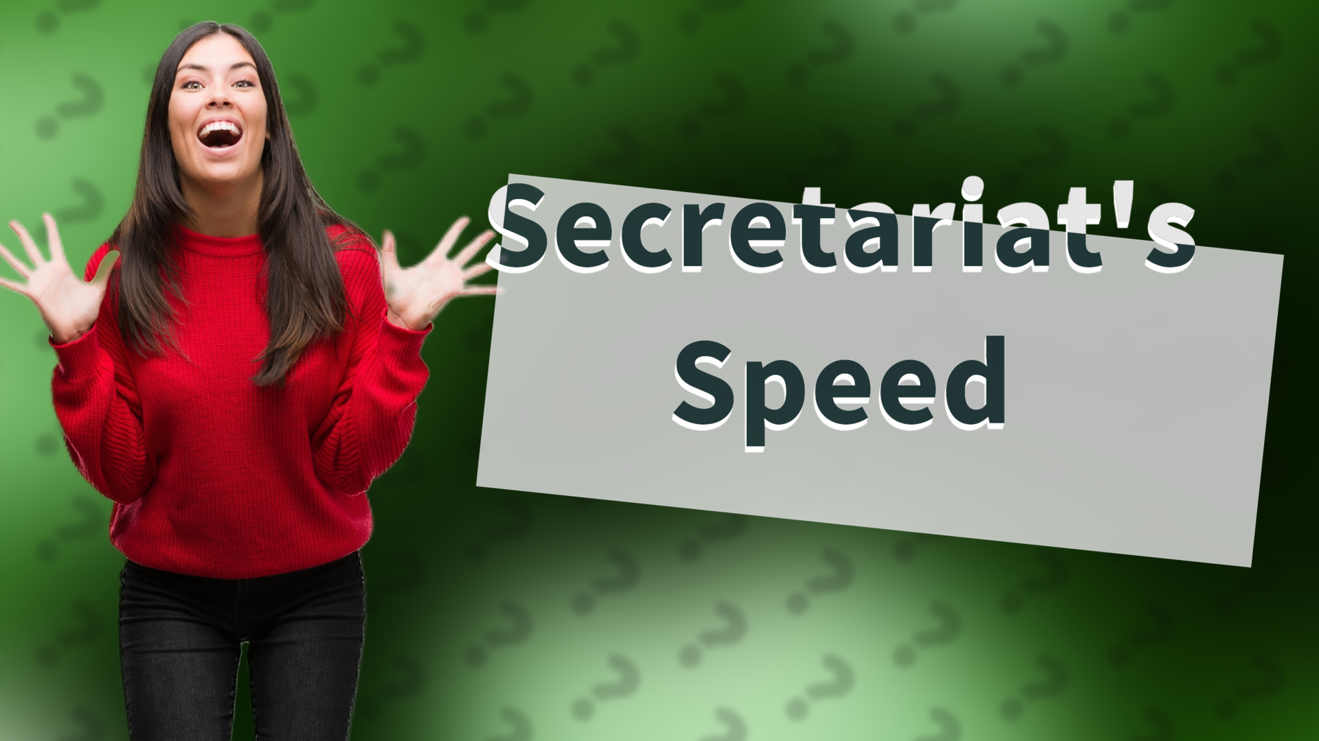 Secretariat's Speed