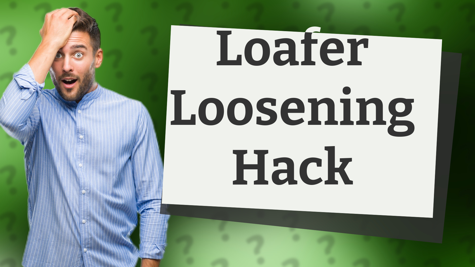 Loafer Loosening Hack