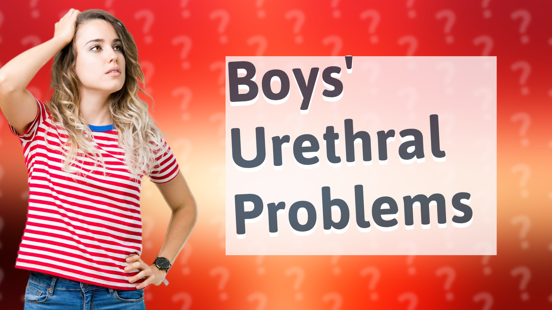 Boys' Urethral Problems