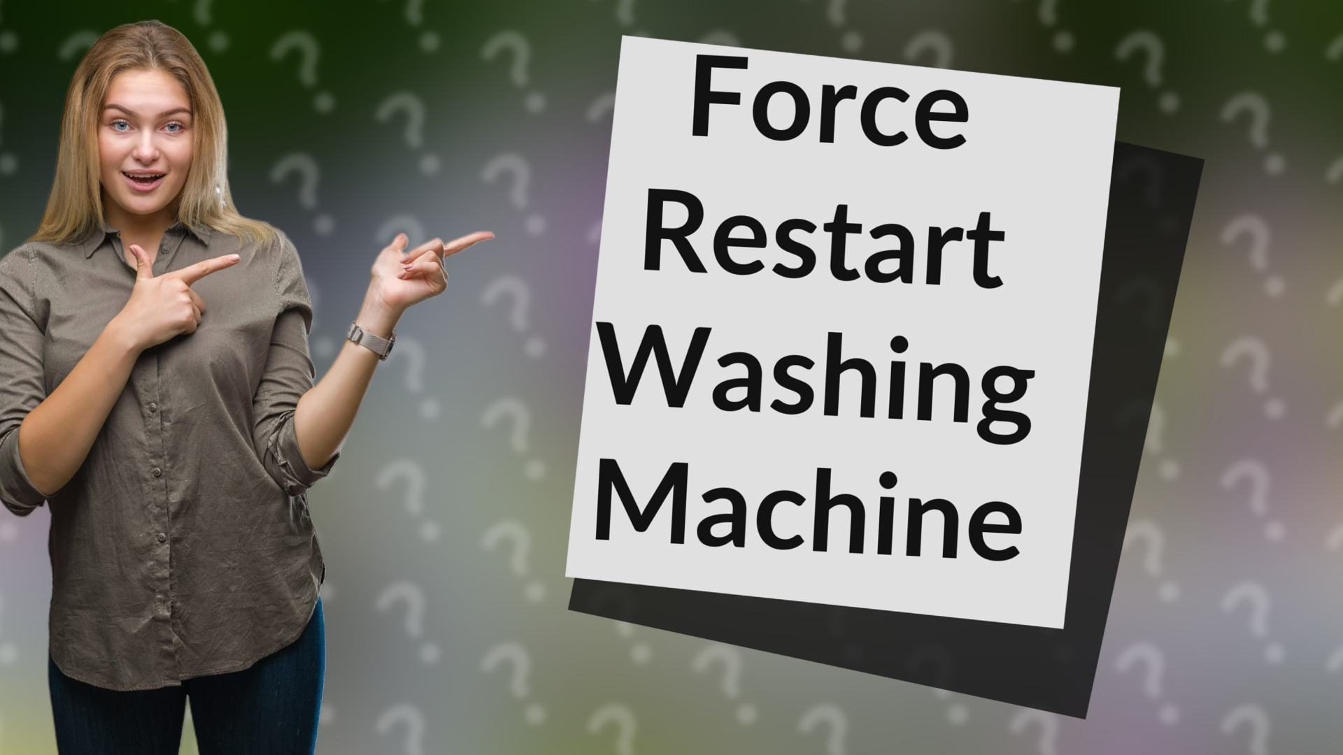 Force Restart Washing Machine