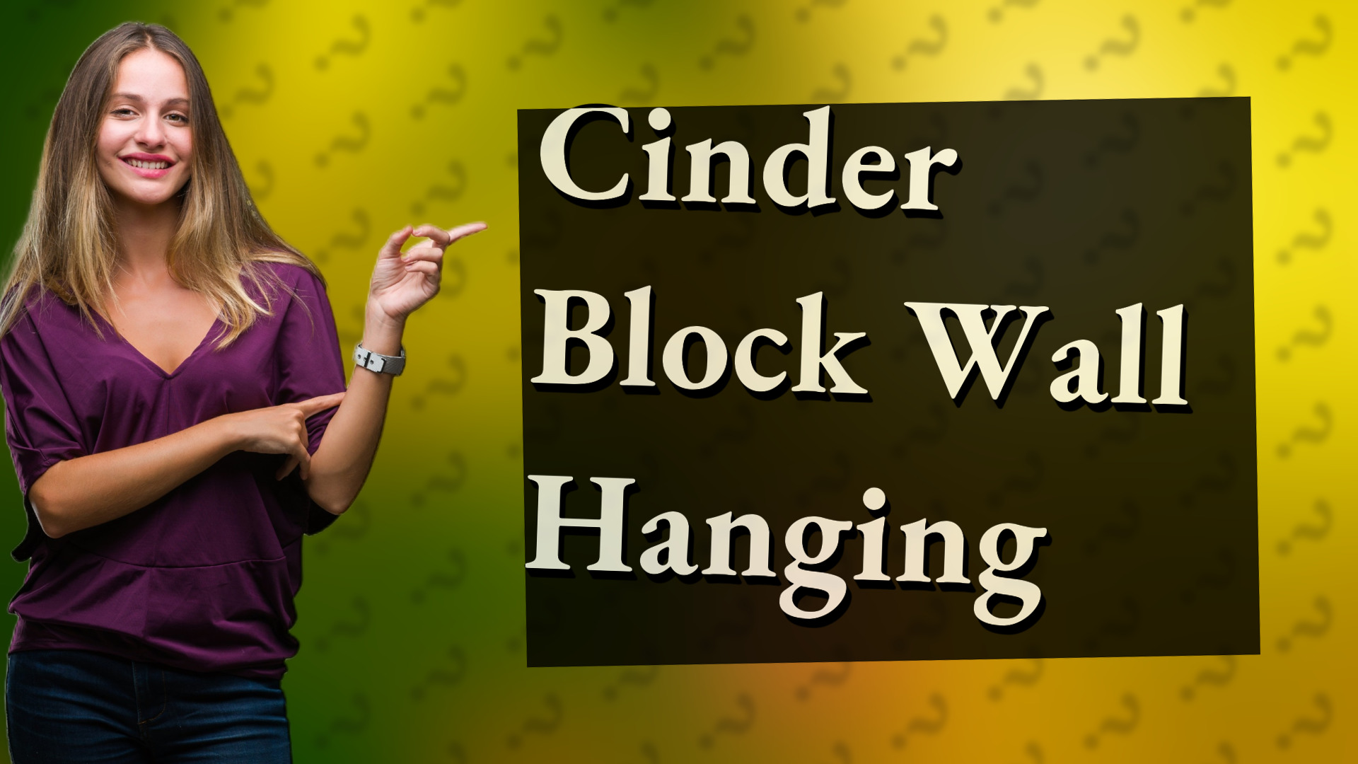 Cinder Block Wall Hanging