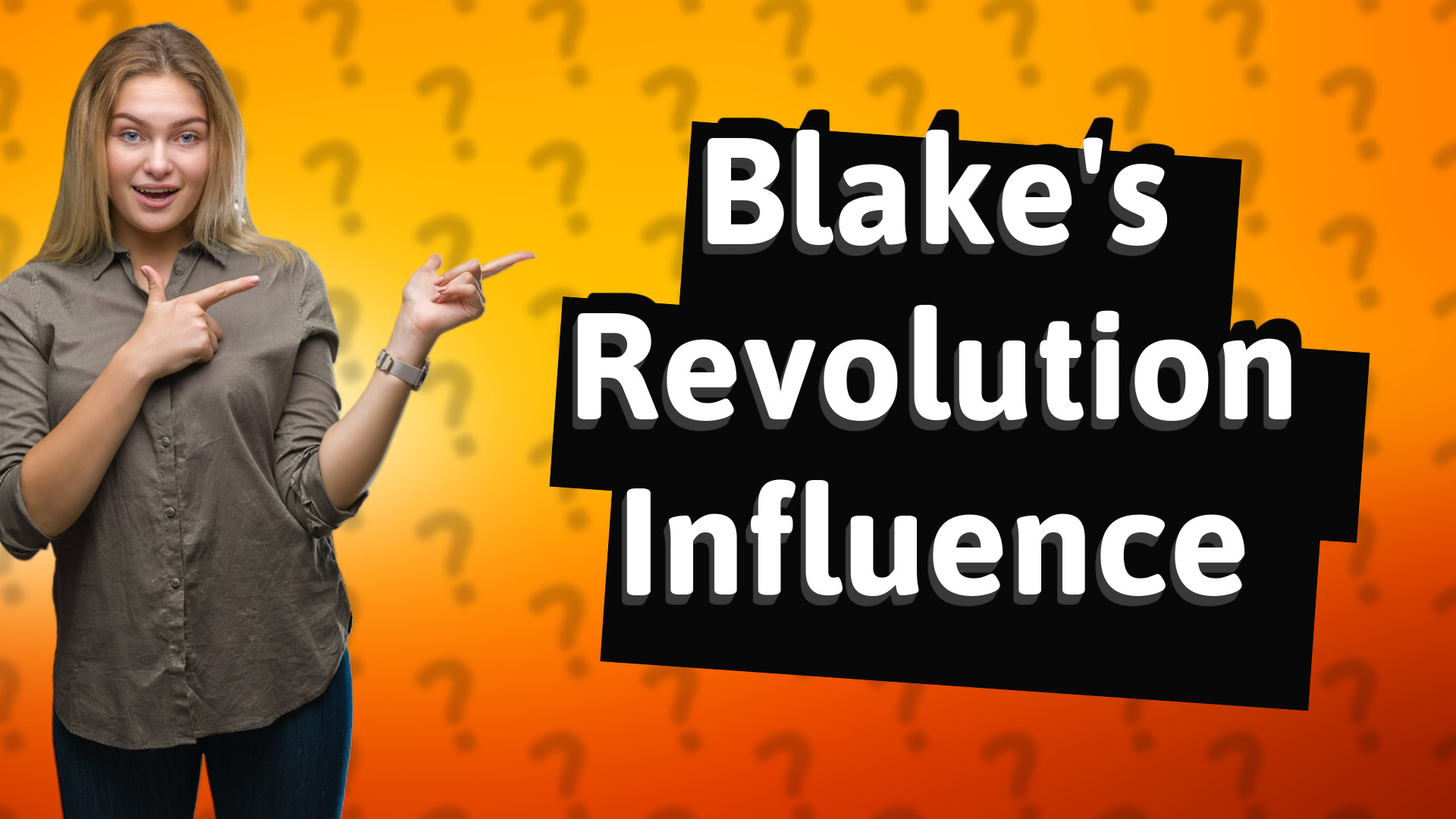 Blake's Revolution Influence