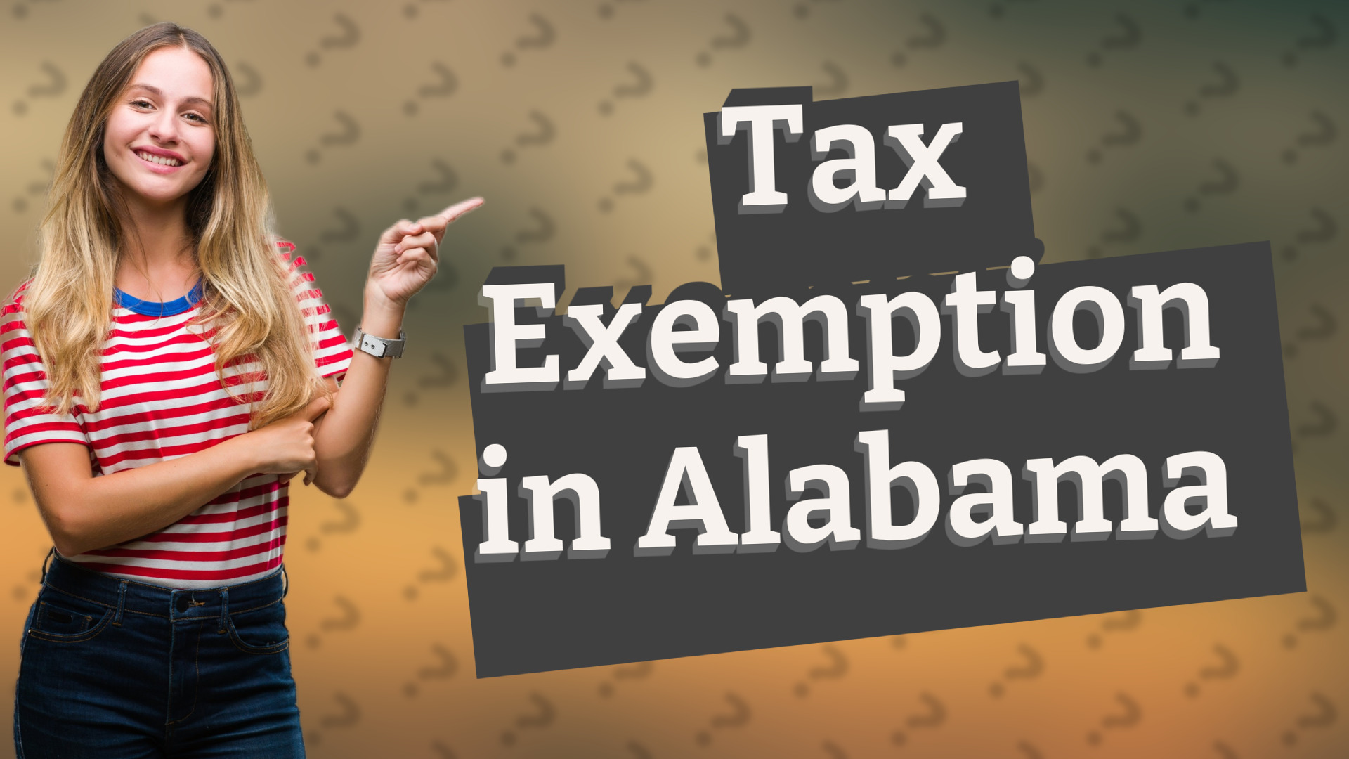 Tax Exemption in Alabama