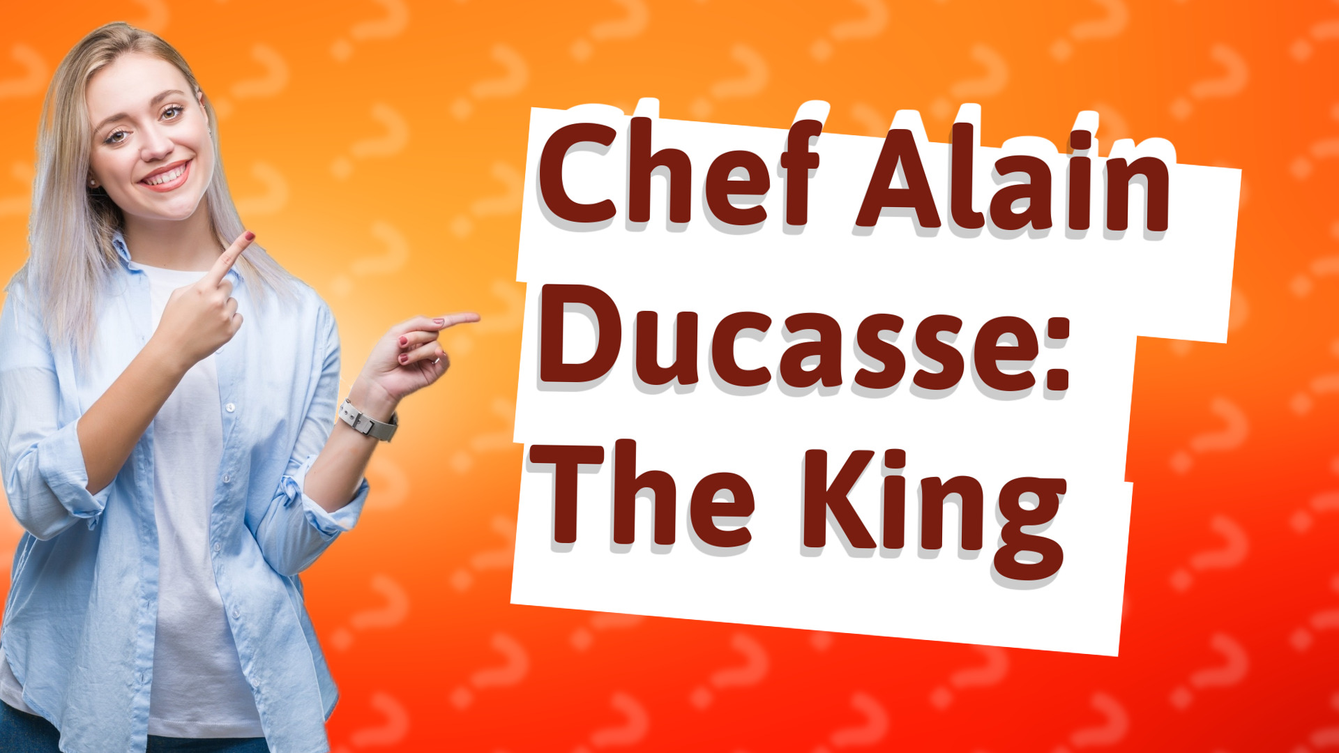 Chef Alain Ducasse: The King