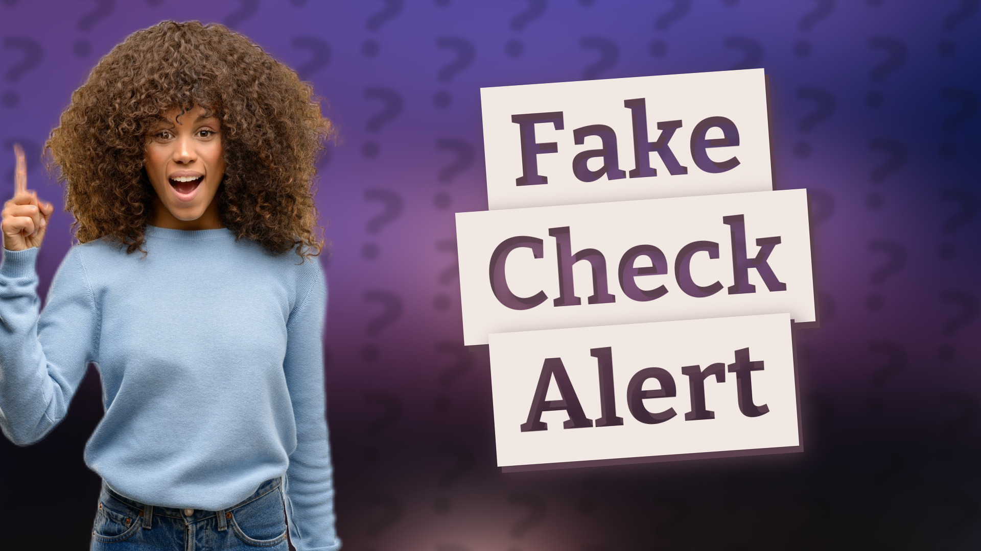 Fake Check Alert