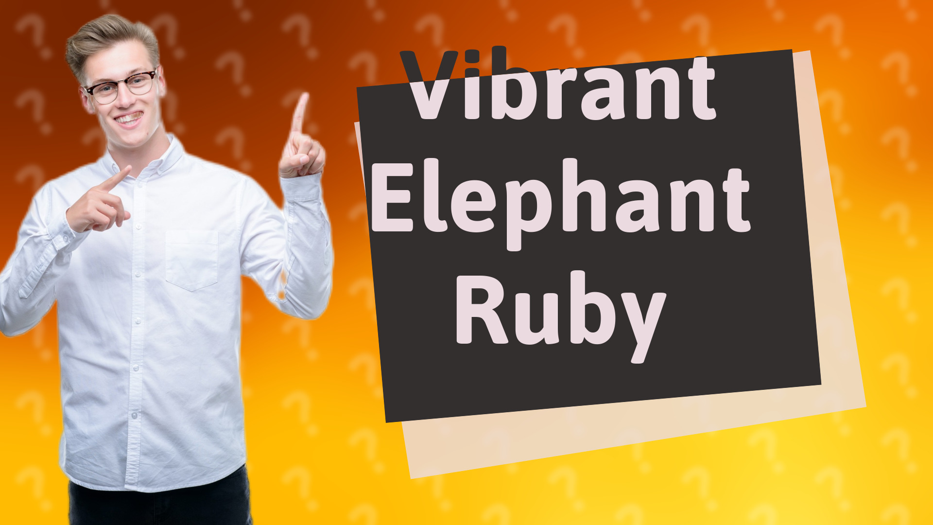 Vibrant Elephant Ruby