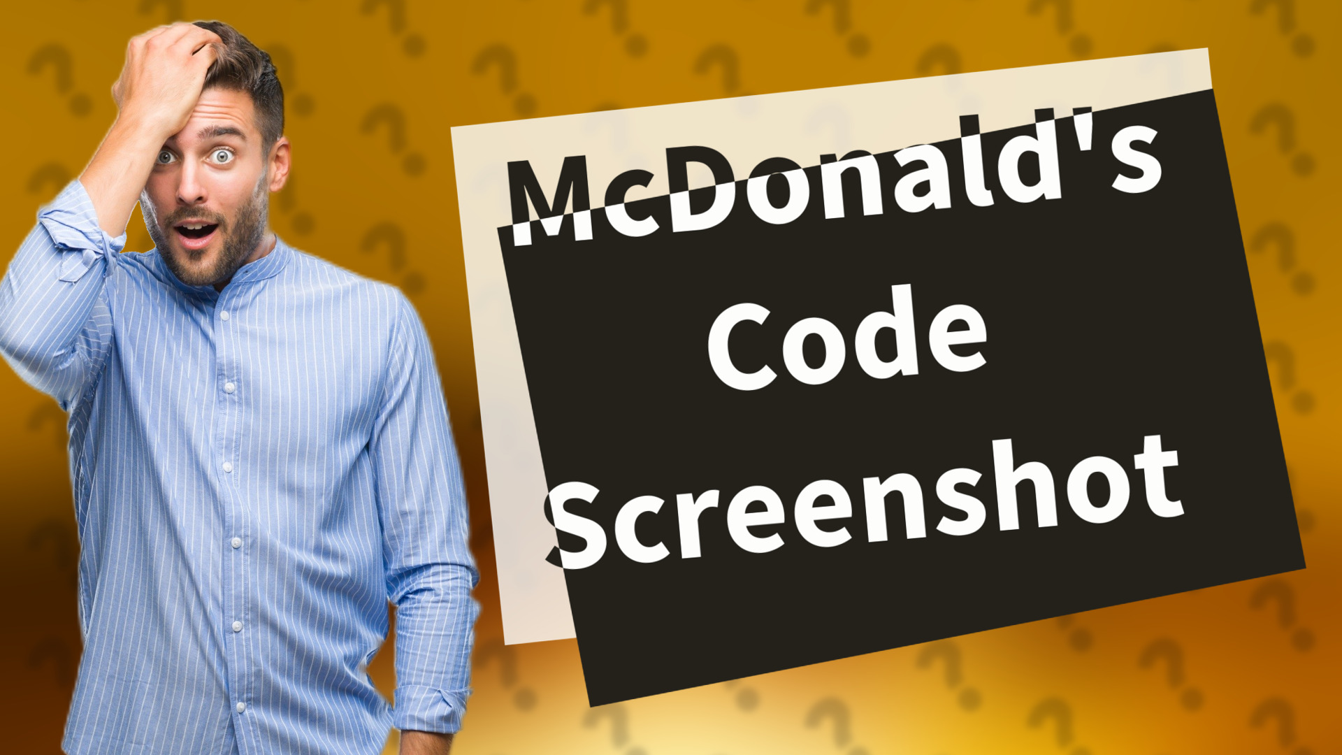 McDonald's Code Screenshot
