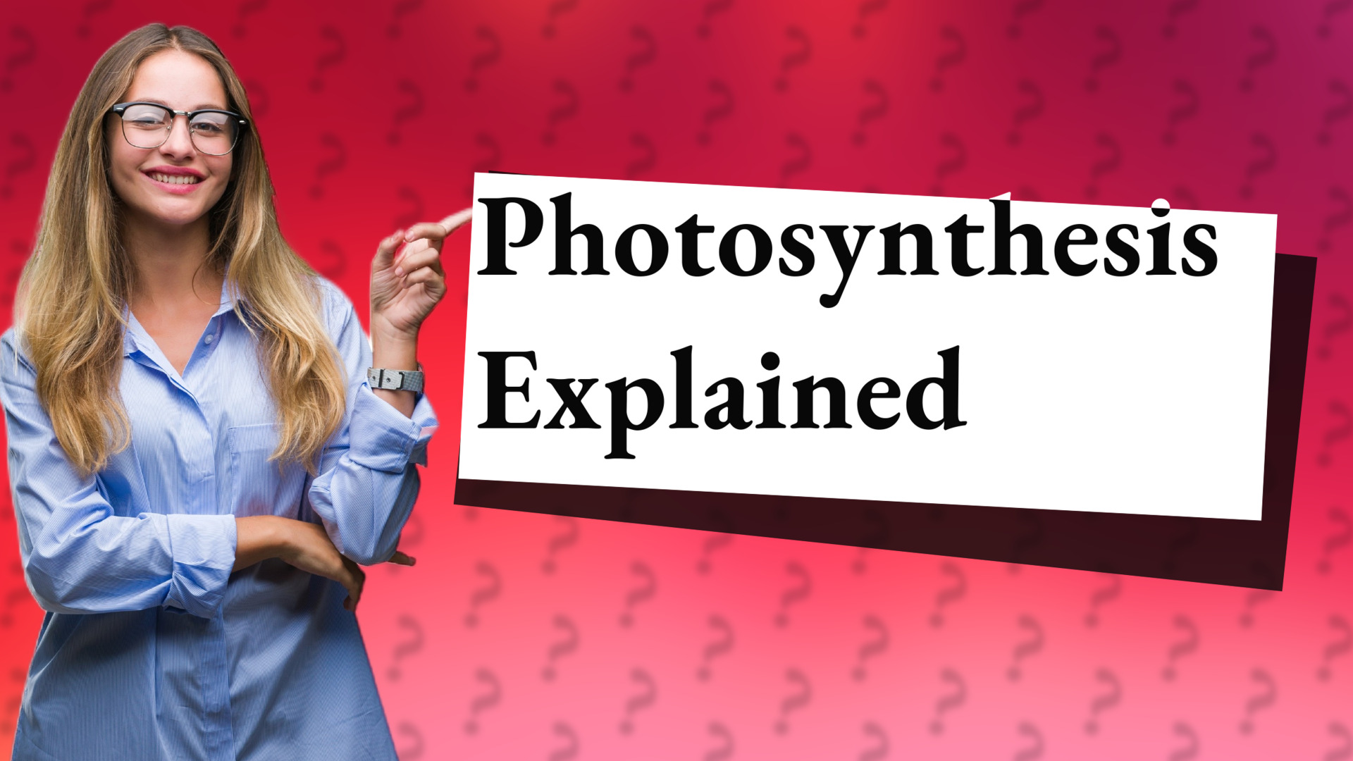 Photosynthesis Explained