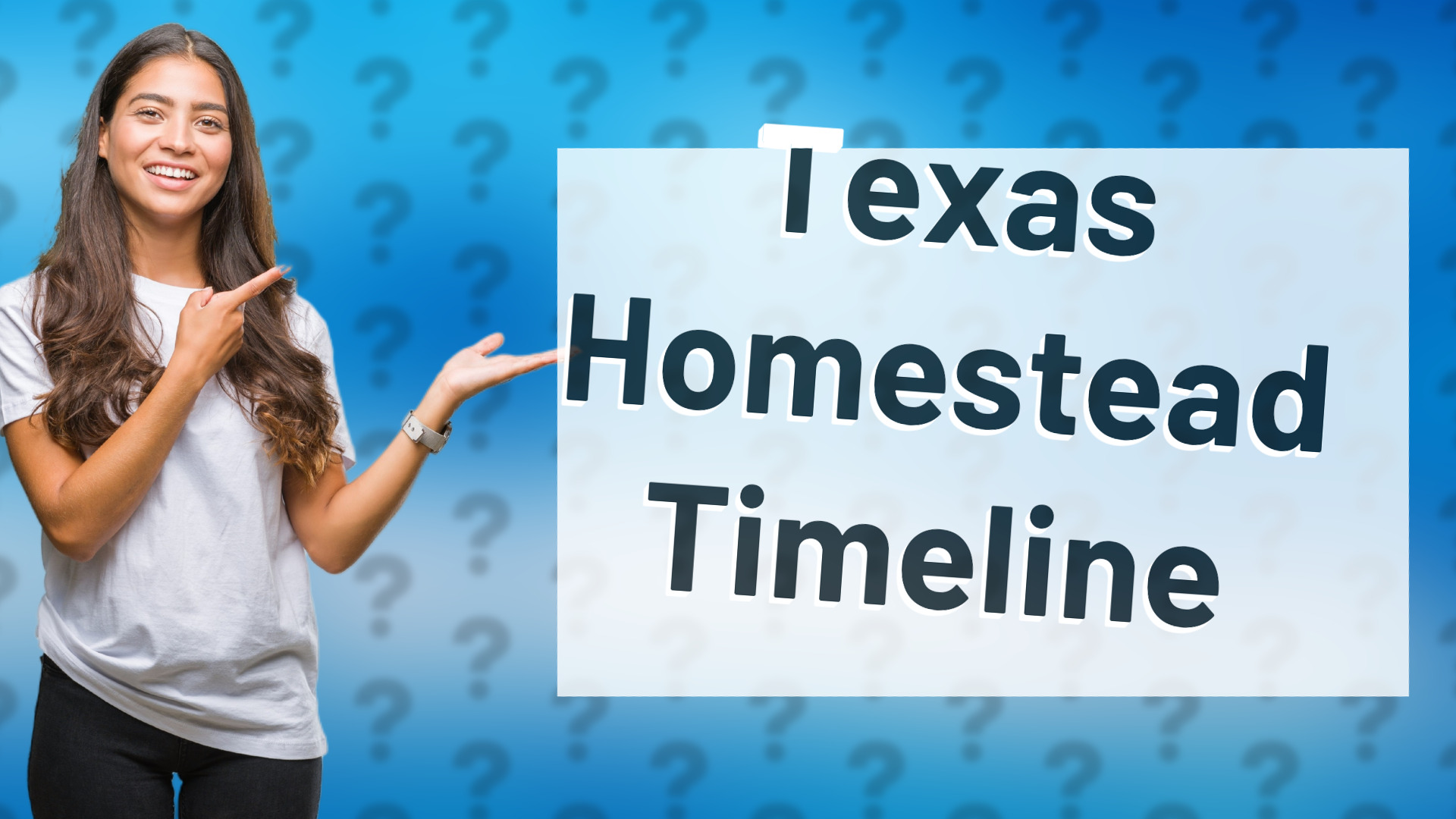 Texas Homestead Timeline