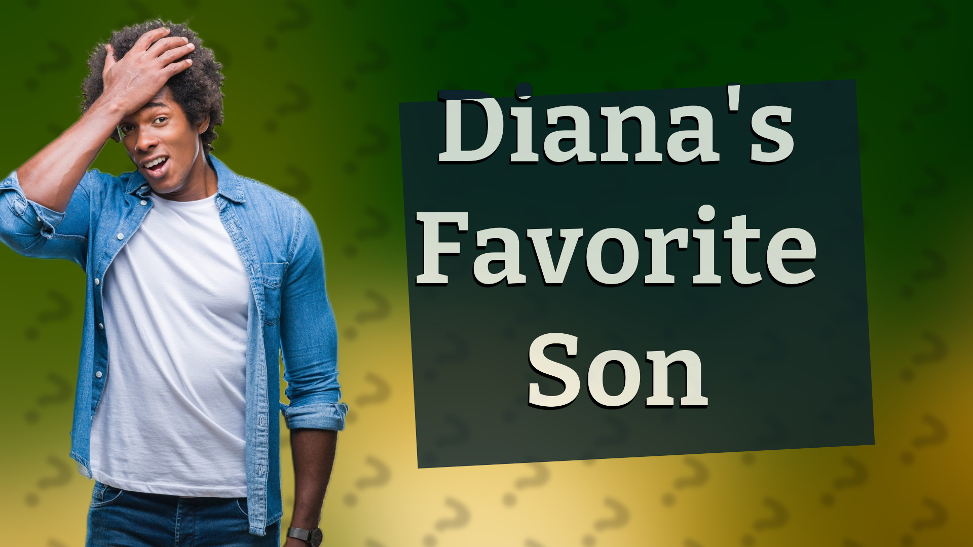 Diana's Favorite Son