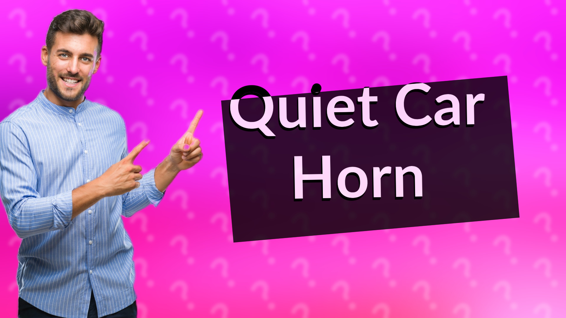 Quiet Car Horn
