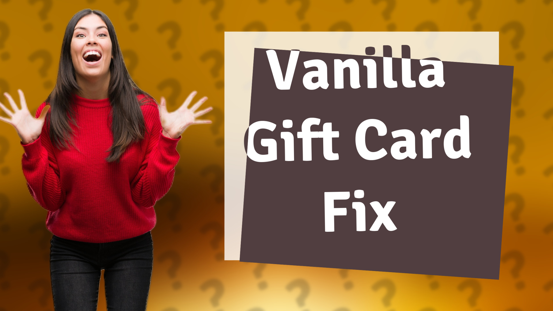 Vanilla Gift Card Fix