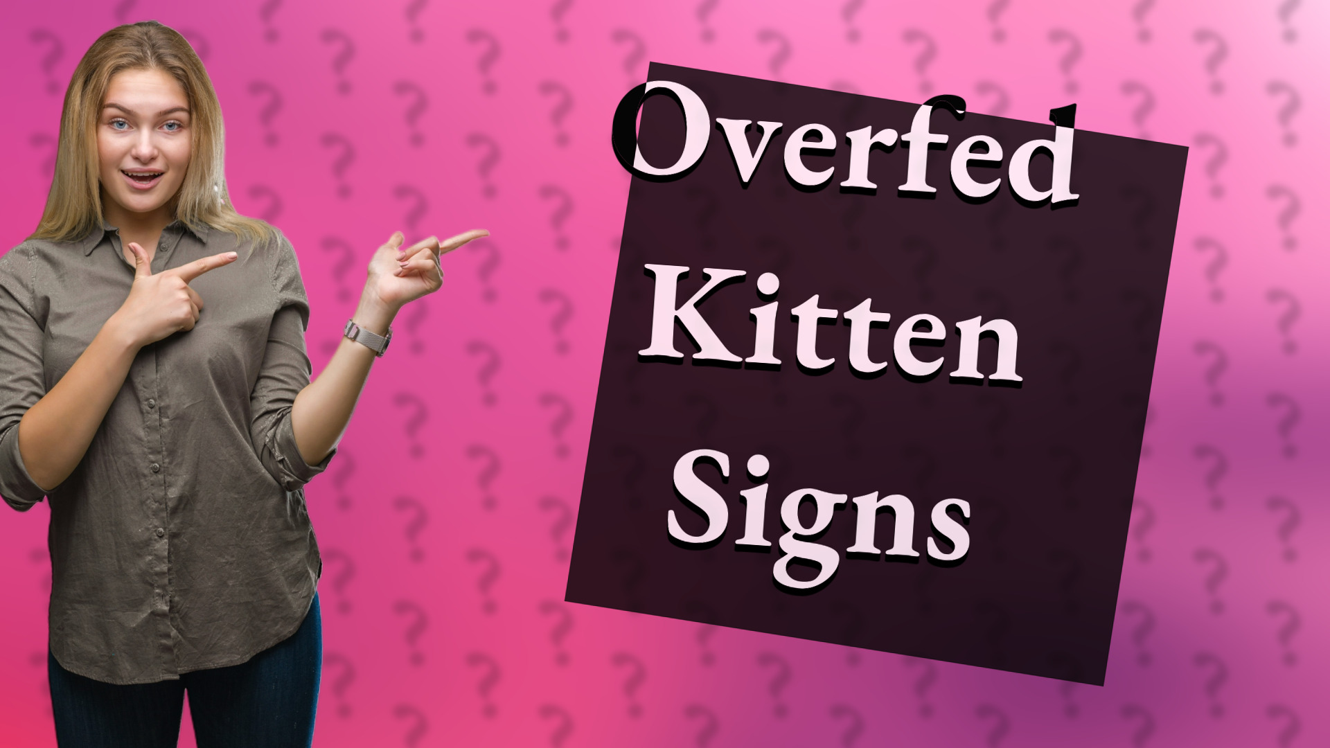 Overfed Kitten Signs