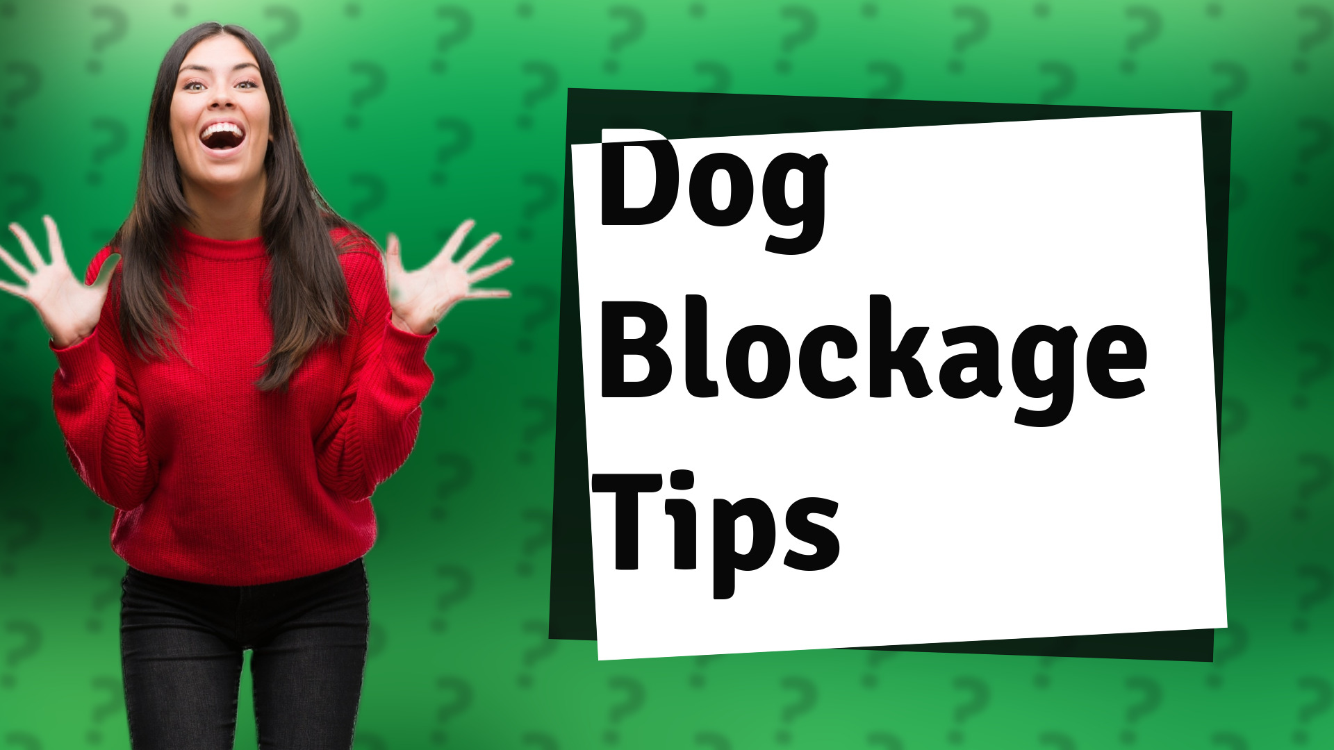 Dog Blockage Tips