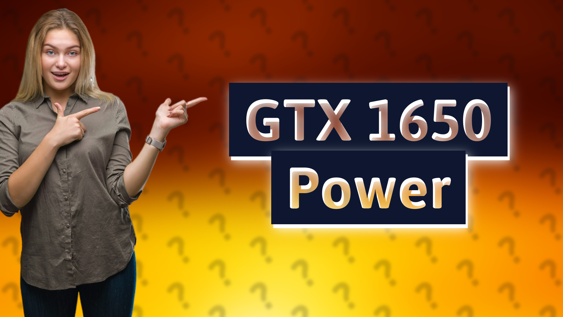 GTX 1650 Power