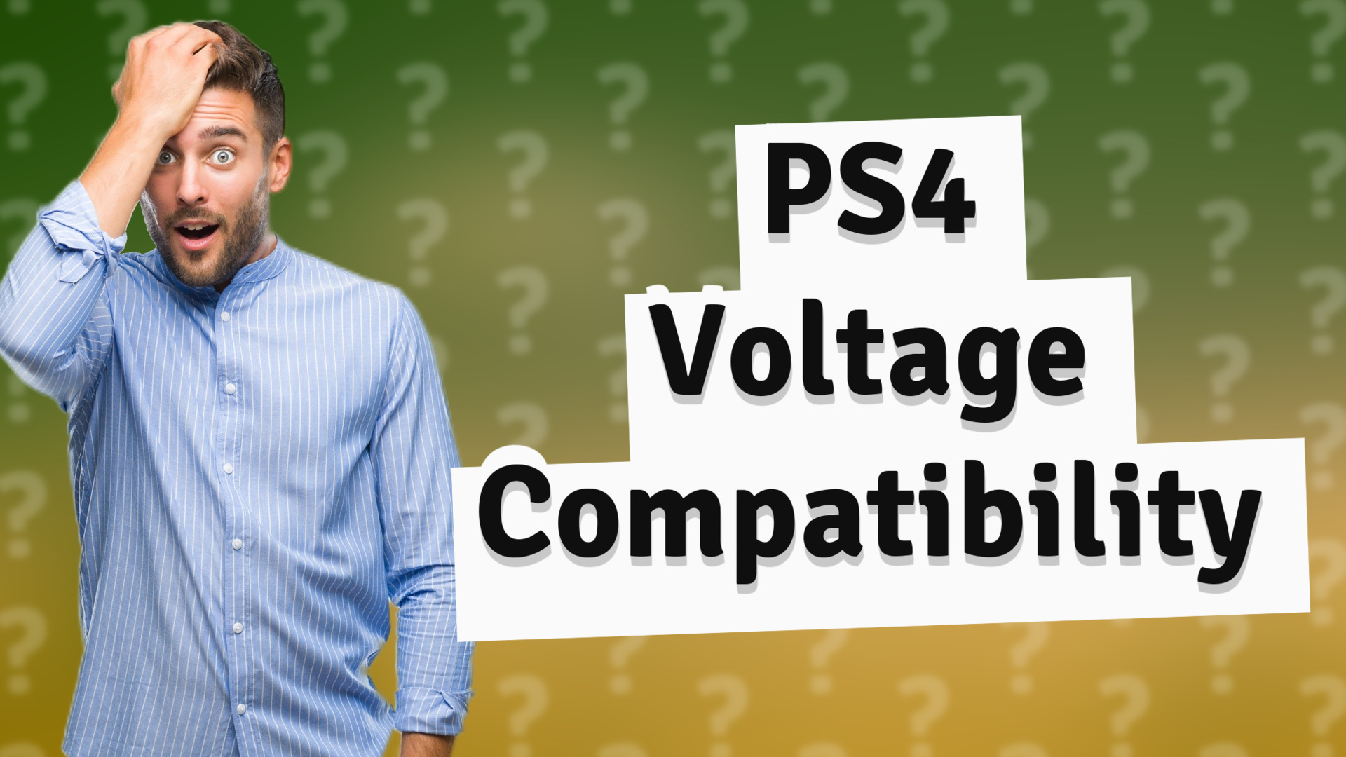 PS4 Voltage Compatibility