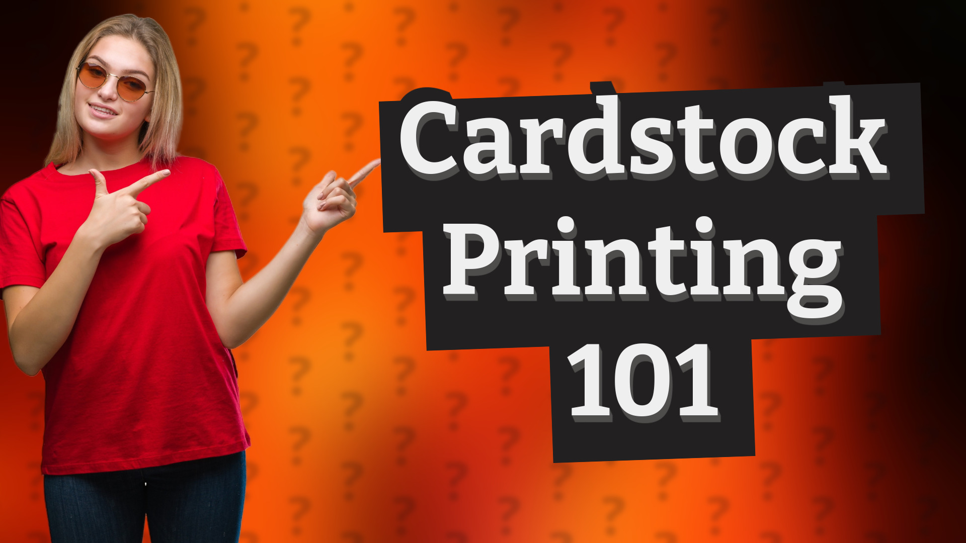Cardstock Printing 101