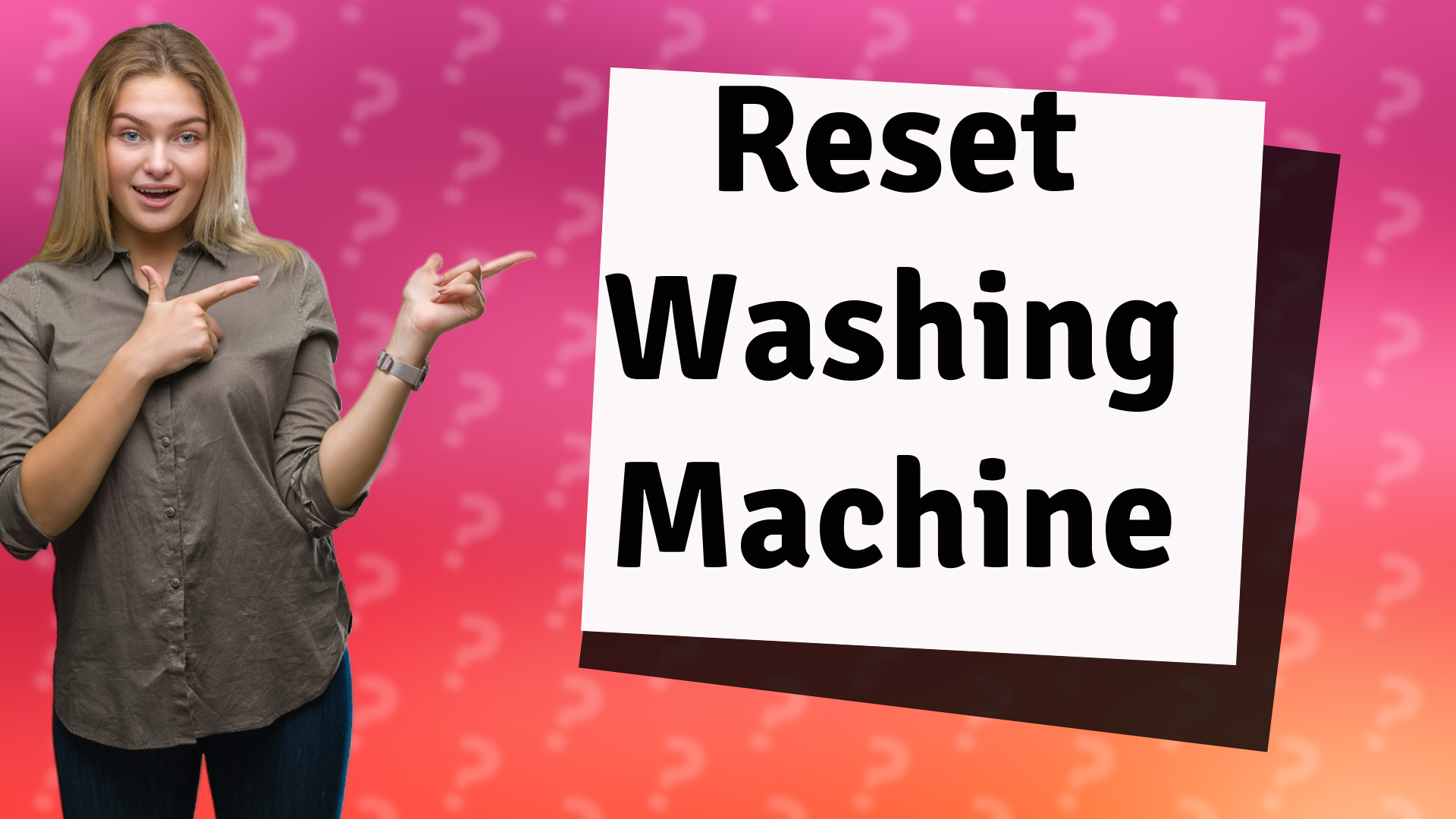 Reset Washing Machine