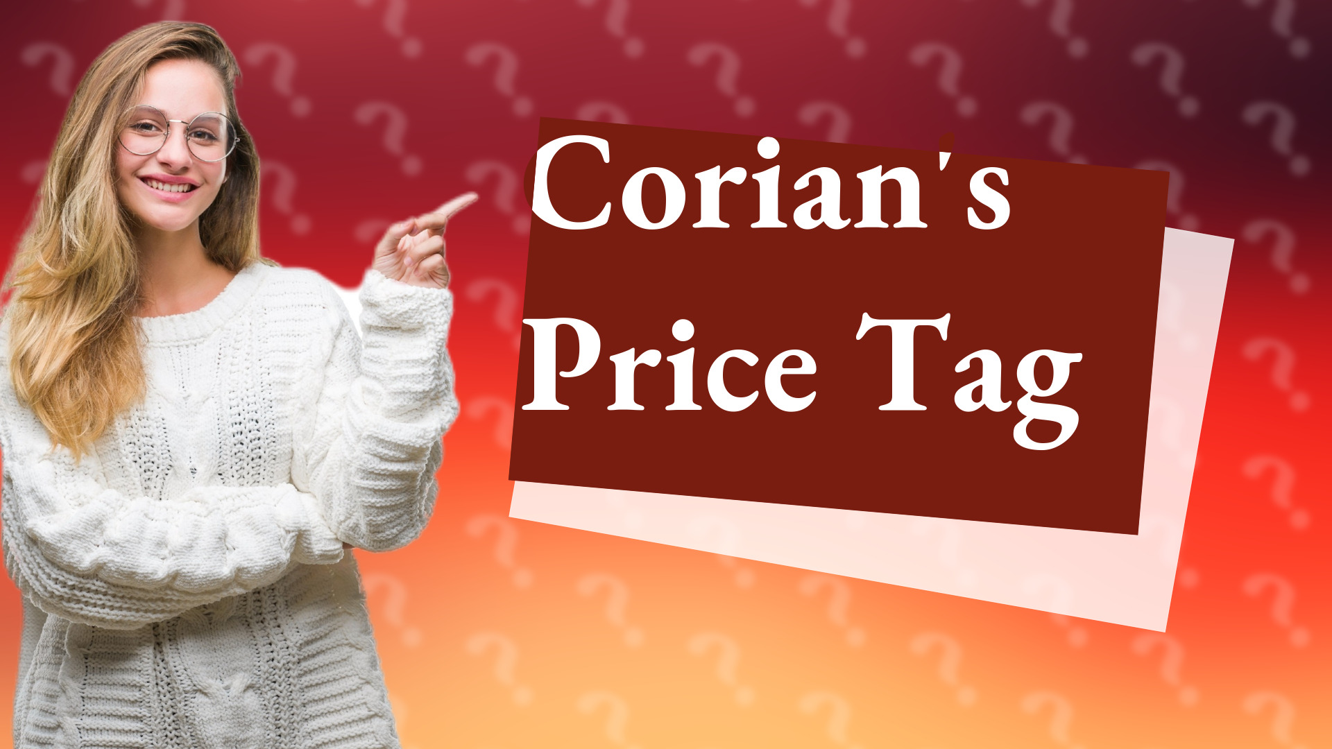 Corian's Price Tag