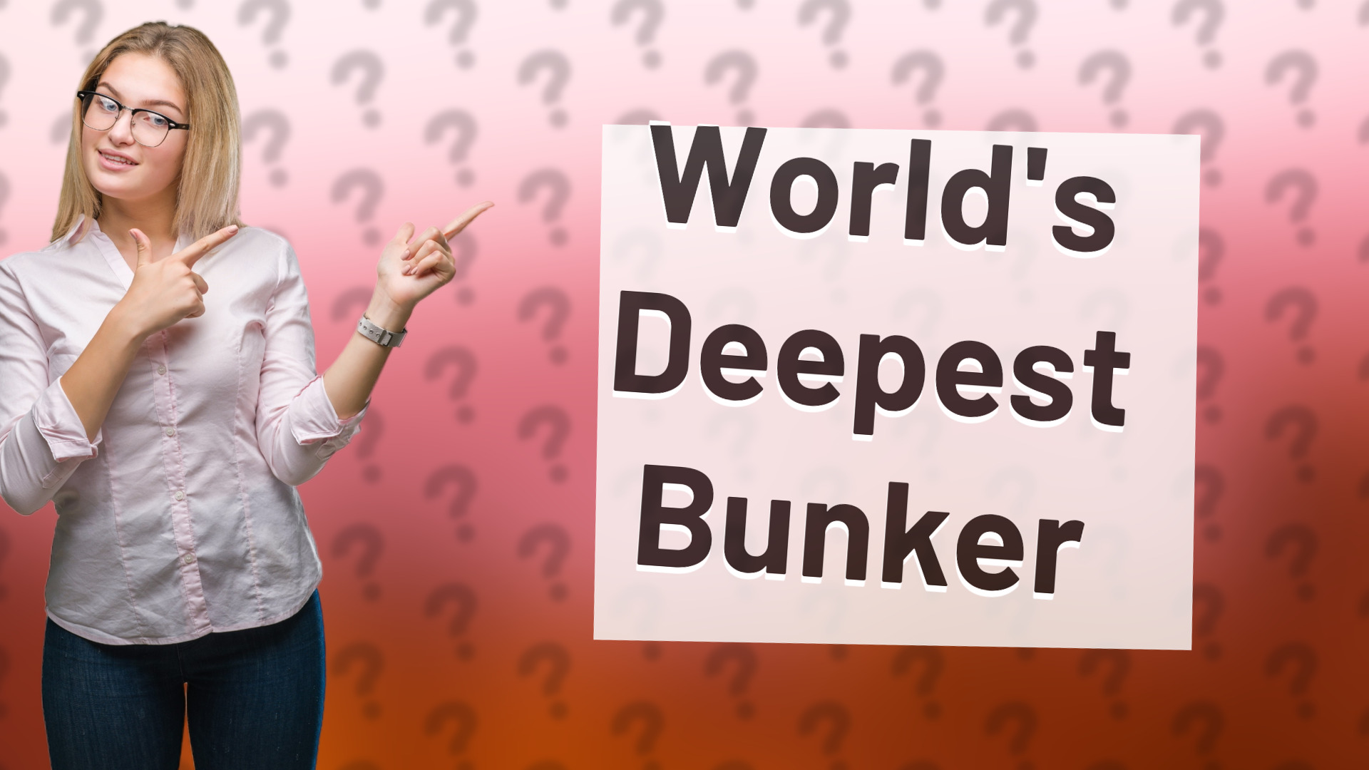 World's Deepest Bunker