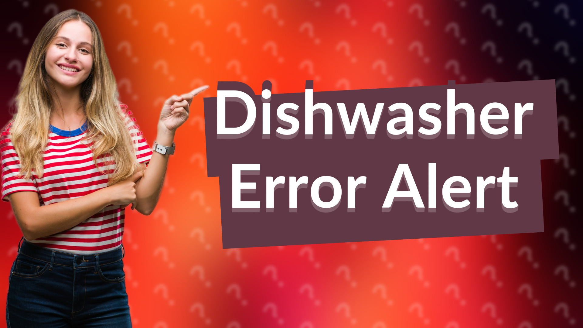Dishwasher Error Alert